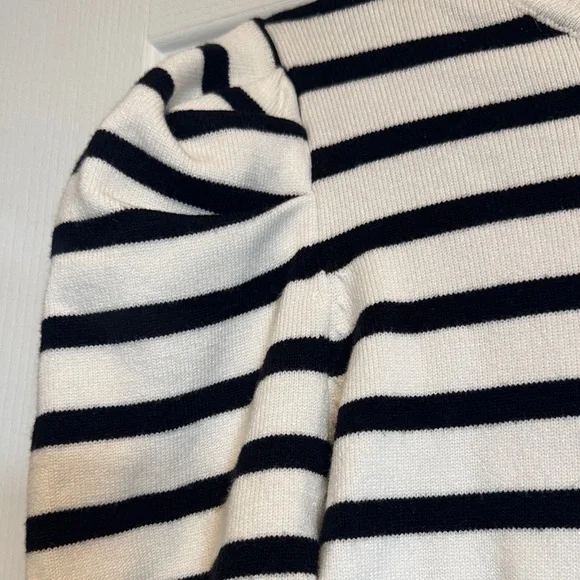 Vine & Love Striped Black and Cream Sweater - Picture 3 of 6